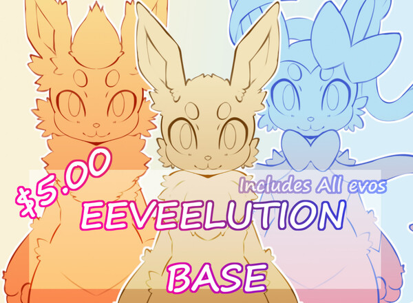 Pokemon Base (Eevee Evolutions) - 10$ by AshMeier -- Fur Affinity [dot] net