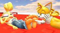 Stroking Coco's Sleepy Feet