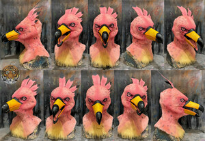 Burd scale feather cutting in faux fur! by crystumes -- Fur Affinity [dot]  net