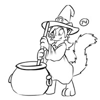 What's he making? - Virmir - Halloween Sketch-a-thon 11