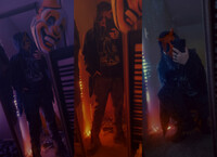 Ghostface costume for halloweenie