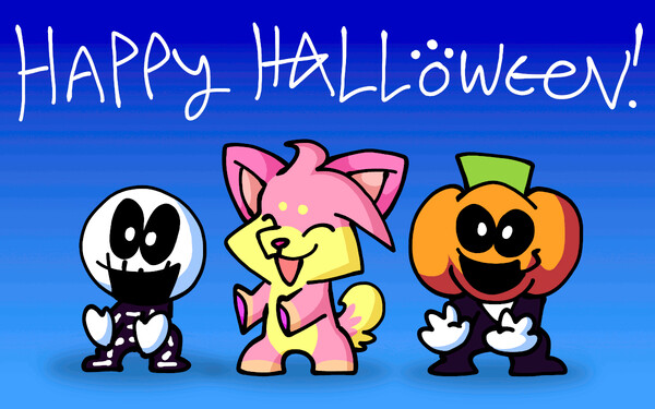 SP 🎄 on X: Inspired by Sr Pelo's Spooky Month vids, I present to you a  kappa, a frog, and a bat doing the spooky dance xD Happy Halloween!!! 👻 # SpookyMonth #OKKO #