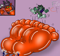 Bouncy Demon Footlloons