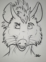 Albright Headshot (Mixed Media)