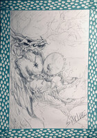 The North Spirit Playing on His Shaman Drum.