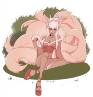 Pink kitsune