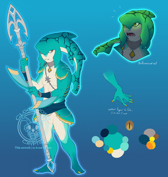 BoTW] Zora OC by VinnyVanDella -- Fur Affinity [dot] net