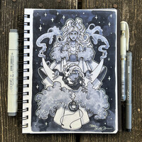 Novembrush Day 3: Moon