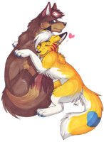Coyote hugs