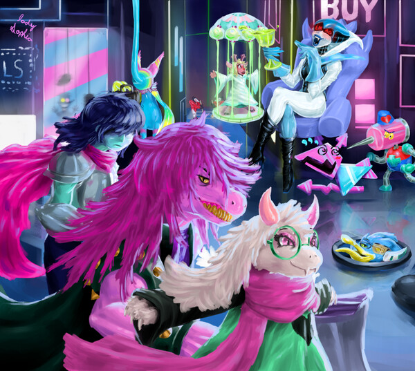 Cyber City! (Deltarune Spoilers!!!) by LadySophia -- Fur Affinity [dot] net