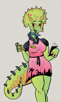 Triceratops Waitress