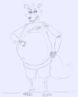 Foxy with a belly