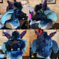 Pot Dragon Mini Partial Commission: Midnights Head