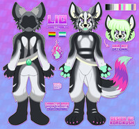Lio the Fennec / Marbled Fox Custom Kinsona Reference She...