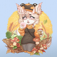 C] Friska (gif) by deer-fangs -- Fur Affinity [dot] net