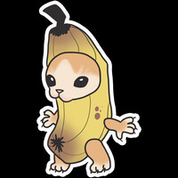 BANANA CAT! (sticker design)