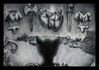 [Card Commission (M)] Weapon's Cache (Ink-carnation ver.)