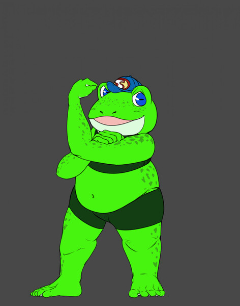 Confused Toad by LexisSketches -- Fur Affinity [dot] net