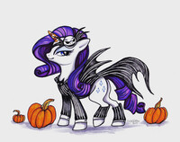 Rarity as Jack Skellington