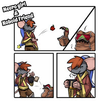 Necro Girl and Kobold Friend - 160