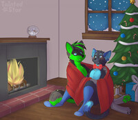 Comfy couple - @tsdoodles (Twitter)