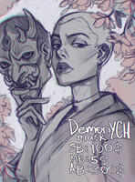 YCH demon mask [CLOSED]