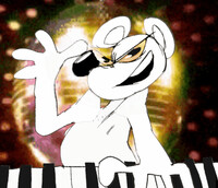 shirtless keyboard funkmaster