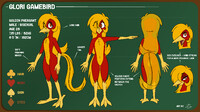 Glori Gamebird - Reference Sheet SFW