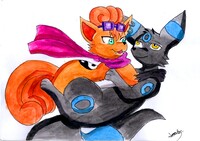 (Commission) Pix Cuddle attack