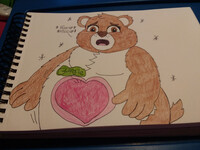 My new jumbo size Grumpy Bear by BriMG29 -- Fur Affinity [dot] net