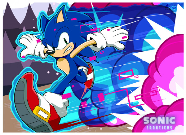 Playing Sonic Frontiers made me wanna draw the speedy boy again!!  (@itsanastaseal) : r/SonicTheHedgehog