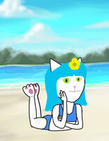 Sexy young Natasha at the beach