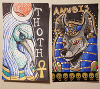 Thoth and Anubis