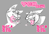 YCH: Colored Headshots