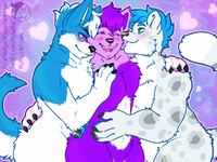 Licks and nuzzles