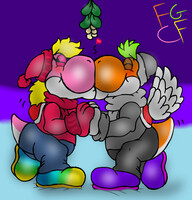 Yoshis under the Mistletoe