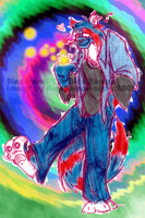 Old Art: Blazerwolf Hippie?