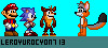 Mario, Sonic and Crash meet Leroy in person