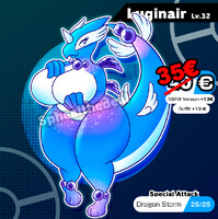[SOLD]Lugia x Dragonair Fusion ADOPTABLE!