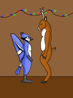 How do reindeer fly?