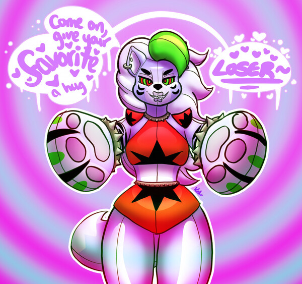ROXY) FNAF: SECURITY BREACH by Couby -- Fur Affinity [dot] net