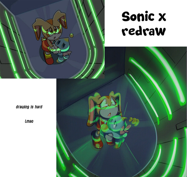 Sonic X Redraw] Dark Sonic [OLD] by Pumpi -- Fur Affinity [dot] net