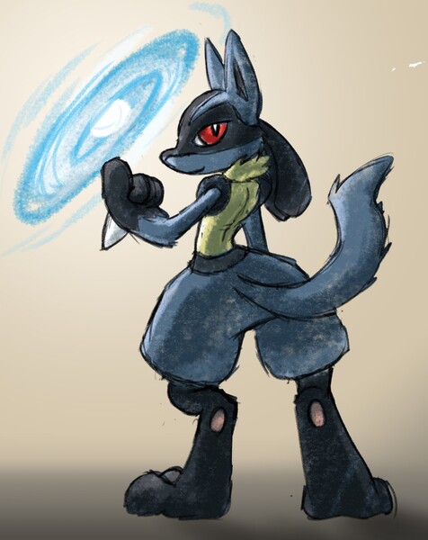 Lucario Fun Run by Tyrnn -- Fur Affinity [dot] net