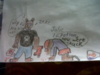 zeke and julie as werewolfs from zombies ate my neighbors