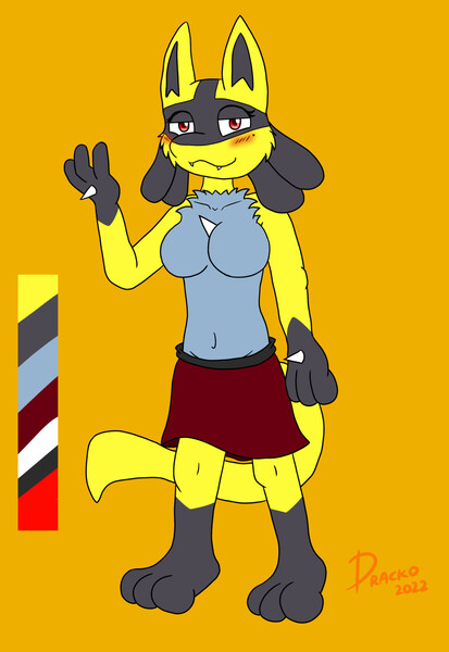 Shiny Lucario by Tyrnn -- Fur Affinity [dot] net