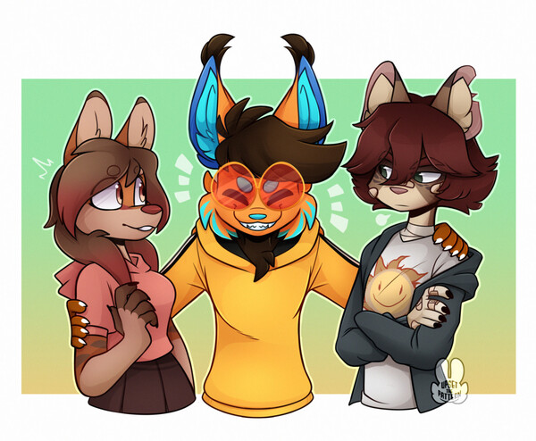 FNAF AR Trio by FruitcakeDog -- Fur Affinity [dot] net