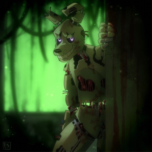 FNaF - Cartoon Springtrap by InsanySage -- Fur Affinity [dot] net