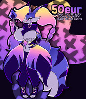 📼 CLOSED - Vaporwave Delphox ADOPT