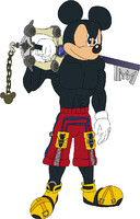 Mickey Mouse's True Muscle by SoraWolf7