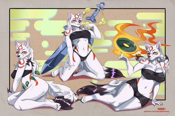 Okami Amaterasu~ by Snowsnow11 -- Fur Affinity [dot] net